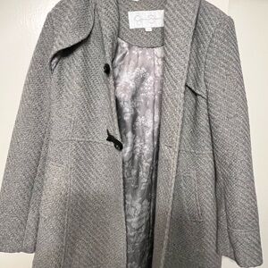 Jessica Simpson Textured Gray Trench Coat